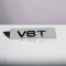 Espectronix - V6T schwarz glänzend Kotflügel vorne hinten schwarz Emblem Aufkleber Passform