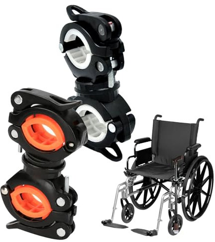 Osuter Krückenhalter, 2 Stück Mehrzweck-Krückenhalter Metal Cane Holder Stockhalterung Gehstockhalter für Mobilitätsroller Drive Rollator Walker