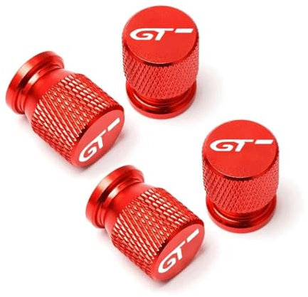 Reifenventilkappen Für Kia GT Linie Elantra Sportage Stinger KX5 K3 K4 K5 Sorento Auto Rad Reifen Ventil Kappen Reifen Felge Vorbau abdeckungen Zubehör 4 stücke(Red)