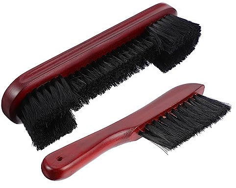 GOOHOCHY Snookertisch Reinigungsbürsten Satz Holz 8 Zoll 9 Zoll Borsten PVC Billardtisch Zubehör Für Billardzimmer Reinigung