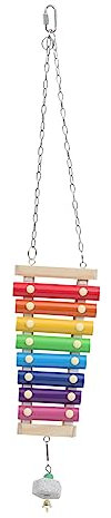 BEBEMOKO Xylophon-Vogel-Spielzeug Mit 2 Stück Hühner-gemüse-Obst-hängespießen