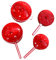 HEMOTON Lot De 4 Ustensiles De Cuisine Miniatures pour Maison De Poupée en Alliage Rouge