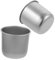 ULTECHNOVO 2 Piezas taza medidora taza de medición tazas de arroz microondas medida de taza de arroz tazas medidoras Acero inoxidable Plata