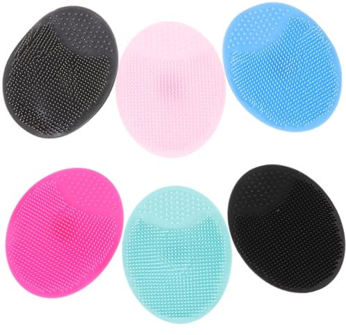 PACKOVE Silikon Gesichtsreinigungsbürste 6 Stück Sanftes Gesichtspeeling für Hauttypen Tiefenreinigend mit Massagefunktion