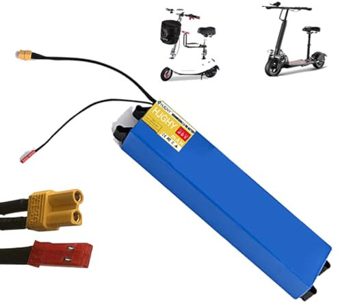 HJGHY Batteria di Ricambio al Litio da 36 V, 6 Ah, 7,8 Ah e 10,5 Ah per Monopattino Elettrico, 36 Volt, per batterie Integrate dello Scooter M365 con Spina XT30 e JST.,36v,7.8Ah