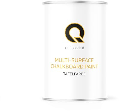 Q-COVER Tafelfarbe matt | Hellrosa RAL 3015 | 1L | Kreidefarbe für Möbel, Holz, Wände, Metall