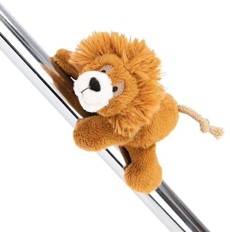 MagNICI Löwe King Kimari 12cm - braun - Kuscheltier mit Magnet - Plüschtier für Kühlschrank, Tafel, Metall & vieles mehr, tolle Geschenkidee | 62733