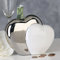 Casablanca Spardose Hearts Weiss/Silber,Ker.H.13cm