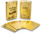 Gold Pokerkarten Spielkarten aus PVC Kunststoff-Karten Poker Plastik Deck wasserdicht goldene Folie