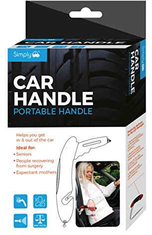 Simply Auto CH01 Universal Car Door Handle, Portable Mobility Aid Standing Support, Non-slip Grip, LED Flash Torch, Seat Belt Cutter, Window Breaker, Strong and Durable Design, Easy to Use