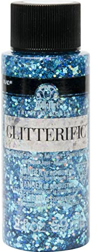 FolkArt Glitterific Acrylic Paint, Aqua, Small