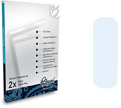 Bruni Schutzfolie kompatibel mit Eleaf iStick Pico Folie, glasklare Displayschutzfolie (2X)