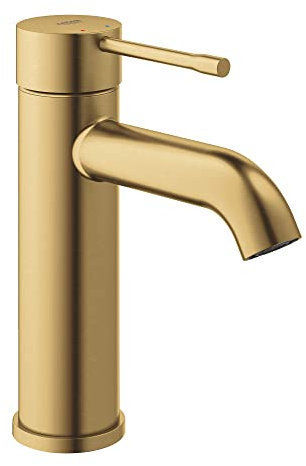 Grohe 23592GNA Essence Waschtischarmatur, Einhebelmischer für Badezimmer, Mischbatterie, S-Größe, gebürstetes Nickel