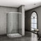1000x800x1900mm Left Quadrant Shower Enclosure Cubicle Glass Screen Sliding Shower Door with Tray + Free Waste