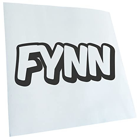 Fynn Vorname Jungen Aufkleber Sticker 25 Farben Neon Matt