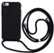 2ndSpring Coque avec Collier Compatible avec iPhone 7/8/iPhone SE 2020/iPhone SE 3 2022,Tour de Cou Lanière en Corde Pendentif Housse,Silicone Souple Noir