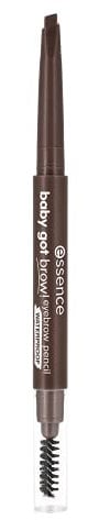 essence baby got brow! eyebrow pencil, Nr. 20, Braun, langanhaltend, sofortiges Ergebnis, natürlich, vegan, wasserfest, ohne Mikroplastikpartikel, Nanopartikel frei, 1er Pack (0.25g)