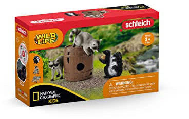 schleich 42532 Spielspaß um die Nuss (NatGeo), für Kinder ab 3+ Jahren, WILD LIFE - Spielset