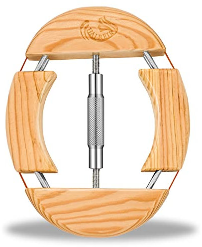 HAIBEIR Camilla de sombrero de madera de 4 vías para adultos, talla única de 7.08 a 9.6 pulgadas, fácil de usar, plata, XL