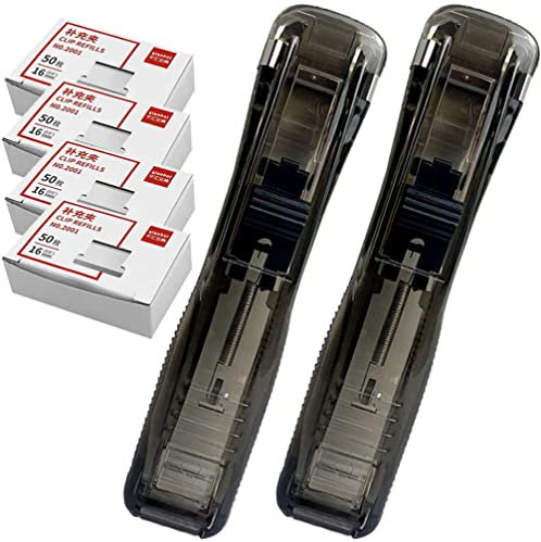 STOBOK Mini Clip Cucitrice Spillatrice Mollette 1 Set per Ufficio Tavolo per Ufficio Decorazione per Ufficio Scolastico con Clip Nere Multistrumenti Graffetta per Fogli