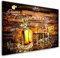 Kunstgestalten24 Leinwandbild Whisky Lifestyle Lounge Bild Kunstdruck Raum Wand Dekoration