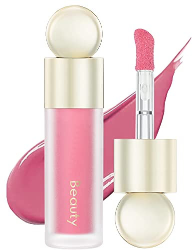 Velvet Liquid Blush Wand, Creme Blush Makeup Stick, Soft Cream Blush Beauty Makeup Dual Use for Cheeks & Lips, Long-Wearing, Natural-Looking, Dewy Finish, Skin Tint Blush, Contour Blush Wand-02