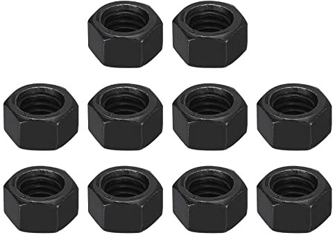 QUARKZMAN 3/8-16 Esagonale Dadi Carbonio Acciaio Grado 8.8 Ossido Nero Esagono Dado per Vite Bullone 10pz