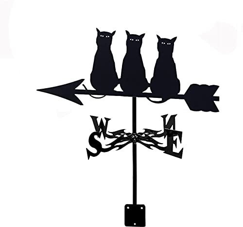 LAUMOE Wetterfahne, Wetterfahne, Wildschwein, Kolibri und Blume, Windrichtungsanzeiger, Wetterfahne, Wetterhahn aus Edelstahl mit Anti-Rost-Beschichtung, Gartenstecker, Kunstdekoration