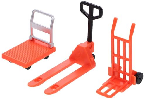 JOINPAYA 1juego Carro De Juguete Miniatura Montacargas y Plataforma Herramientas De Construcción para Juguete Educativo Interactivo para Cumpleaños y Aprendizaje De Ingeniería