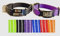 2X personalisiertes Katzenhalsband personalisiert mit Name graviert Katze Halsband reflektierend Leuchtend aus Nylon mit Glöckchen (Schwarz und Lila)
