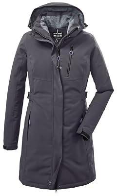 killtec Donna Parka funzionale con cappuccio senza zip KOW 165 WMN PRK, metall, 38, 37726-000