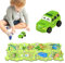 Puzzle-Racer-Autobahn-Set, Puzzle-Bahnen mit Fahrzeugen | Puzzle Rail Car Toys Lernspiele - Bauspielzeug Dinosaurier-Thema, Auto-Spielset, Puzzle-Strecke, Lernspielzeug, Auto-Strecke