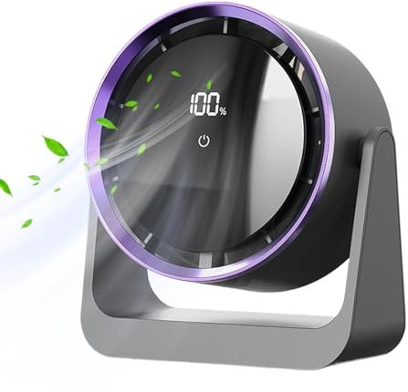 Dreuhuing Table Fans for Bedroom, USB Rechargeable Desktop Fan, Powerful Personal Air Quality Enhancer, Wall Mounted Bedroom Ventilador, Night Lights for Kids