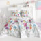 ESTELLA Seersucker Bettwäsche Set - Bettgarnitur 100% Baumwolle - absolut bügelfrei - 155x220 cm + 80x80 cm - Design 01