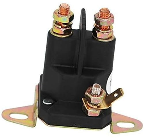 Pizgear Relais solénoïde de démarreur 12 V Compatible avec Les tondeuses à Gazon Trombetta Bobcat, Snapper, MTD, 48035A AM103290, Murray, 24285 424285 Interrupteur de démarrage pour Tondeuse autopor