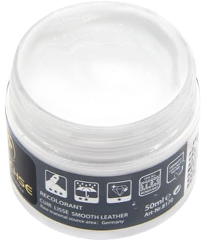 Leder Farbauffrischung Balm - Leder Reparatur Creme, Möbel Leder Balm | Autositzrückstand, Schnelle Trockene Lederbehandlung, Upgrade Leder Reparatur Set für Sofas von r, weiß, Se référer au