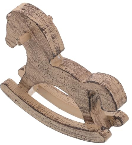 VALICLUD Vintage Schaukelpferd Figur für Tischdekoration und Zuhause