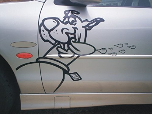 Scooby doo car wheel arch decal stickers large dog groomer
