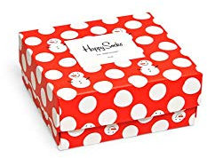 Happy Socks Unisex 2-pak julegaveæske Socken, Rot, 41-46 EU