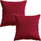 Erwin Müller Kissenhülle Manchester 2er-Pack Velours rot Größe 50x50 cm