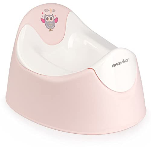 BABYLON Trio pot bebe toilette avec bol amovible, antidérapant petit pot toilette bébé, wc enfant, anatomique pot bebe, pot pour enfants, petit pot bébé rose