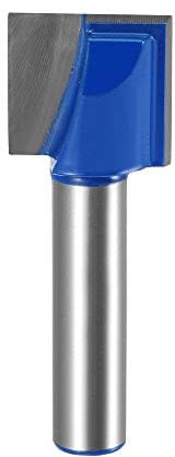 sourcing map 17 mm Dia 8 mm Shank Bottom Cleaning Router Bit, 2 Flauti Carburo Punta Cutter Non Rivestito Per La Lavorazione Del Legno