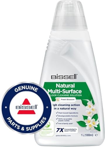BISSELL Natürliche Multi-Surface-Bodenreinigungslösung, 1L, für CrossWave, SpinWave, SpinWave Roboter und HydroWave, Pflanzliche Inhaltsstoffe, sicher für Sie und Ihr Haustier, 3096
