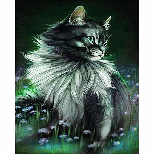Yingxin34 Puzzlespiele für Erwachsene, 3000 Puzzleteile, Katze im Gras, handgefertigte DIY-Anpassung, einzigartige-48.03x31.88 Zoll (122 x 81cm)