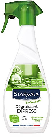 STARWAX SOLUVERT Dégraissant Express pour Cuisines - 500 ml - Idéal pour Dissoudre et éliminer les Graisses et les Salissures dans la Cuisine - Intérieur - Ecocert