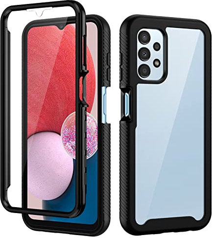 seacosmo Samsung A13 4G Hülle, 360 Grad Handyhülle Samsung A13 Stoßfest Schutzhülle Cover mit Integriertem Displayschutz für Samsung Galaxy A13 4G