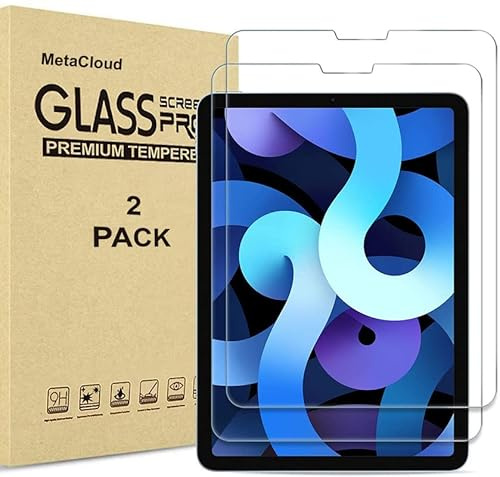 2 Stück Panzerglas für iPad Air 10.9 4./5. Generation (2020, 2021) 9H Härte Displayschutzfolie