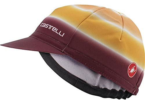 CASTELLI Damen Dolce Cap Hat, Sand/Bordeaux, Einheitsgröße EU