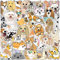 50 Stück Cartoon-Hund Aufkleber Wasserflaschen Laptop Telefon Gitarre Skateboard Computer Koffer Fahrrad Cartoon Dog Vinyl Stickers Wasserdicht Ästhetisch Aufkleber für Jugendliche Kinder Erwachsene