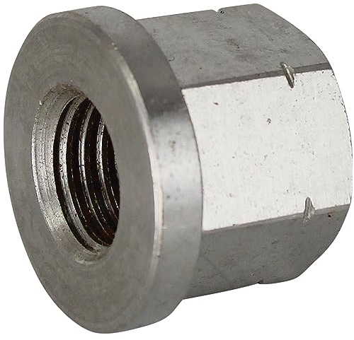 OPIOL QUALITY® 2 Stück Sechskantmuttern, 1,5 d hoch mit Bund M24 Edelstahl A2 V2A Gewindemuffen DIN 6331 Langmuttern